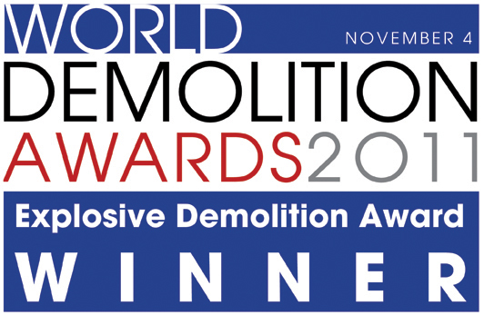 World Demolition Awards 2011 – Fabio Bruno Construçoes wins the Explosive Demolition Award